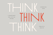 Think Sans - A Varied-Width Font, a Sans Serif Font by Up Up Creative (Thumbnail 1 of 11)