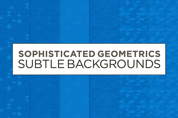 6 Subtle Geometric Backgrounds (blu) preview 3