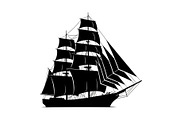 Vintage Sailing Ship SVG Bundle, an Illustration by Designs_River (Thumbnail 8 of 31)