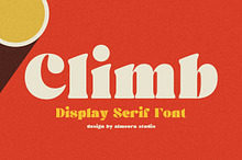Climb - Display Serif Font