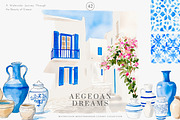 greek clipart mediterranean set, a Decorative Illustration by Patishop Art (Thumbnail 2 of 10)