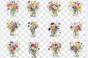 Wildflower in a Mason Jar PNG Images, an Object Graphic by ThingsbyLary (Thumbnail 10 of 10)