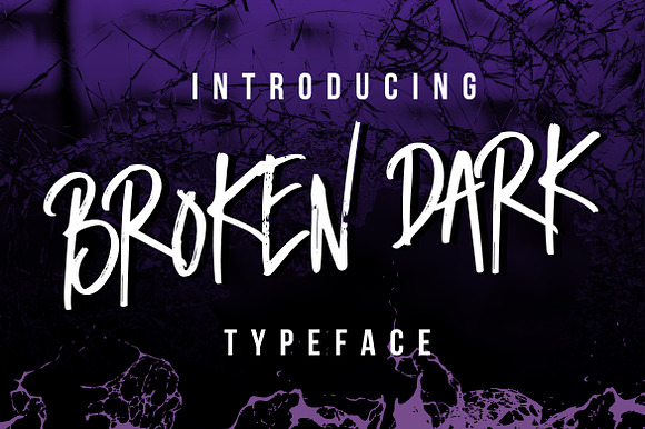 Broken Dark Typeface preview 7