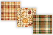 Elegant Plaid Harvest Pattern, a Pattern Graphic by FloridPrintables (Thumbnail 4 of 8)
