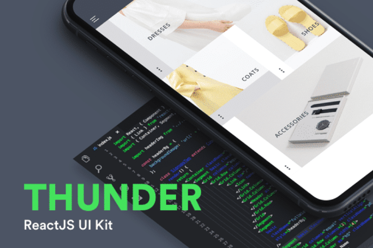 Thunder ReactJs UI Kit, a Templates & Theme by UI8