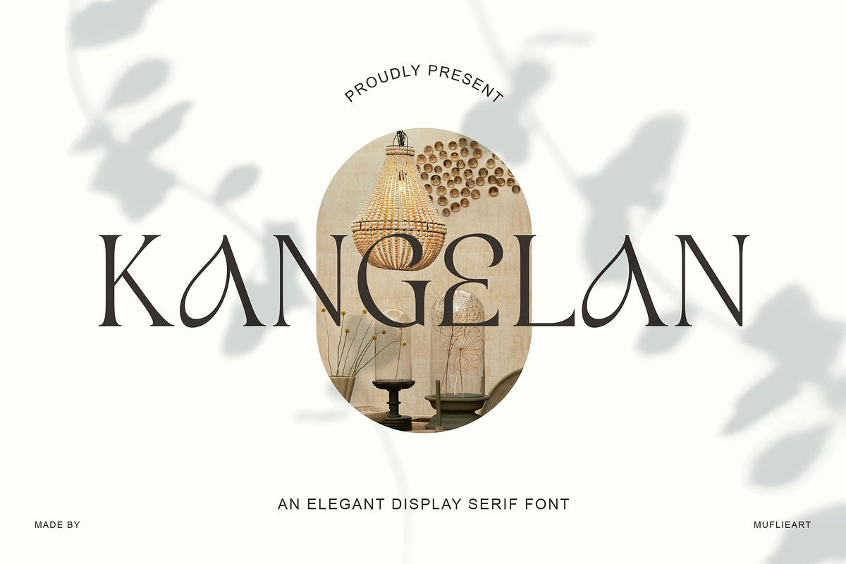 Kangelan, a Serif Font by Muflieart (Photo 1 of 9)
