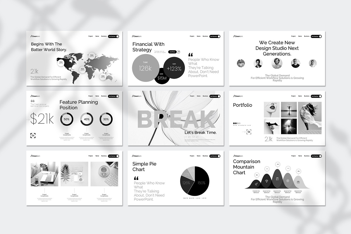 Clean Minimal Presentation Template, a Presentation Template by Creative-Work (Photo 6 of 9)