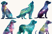 Aurora Silhouettes dogs Clipart, an Animal Illustration by Design Scotch (Thumbnail 6 of 9)