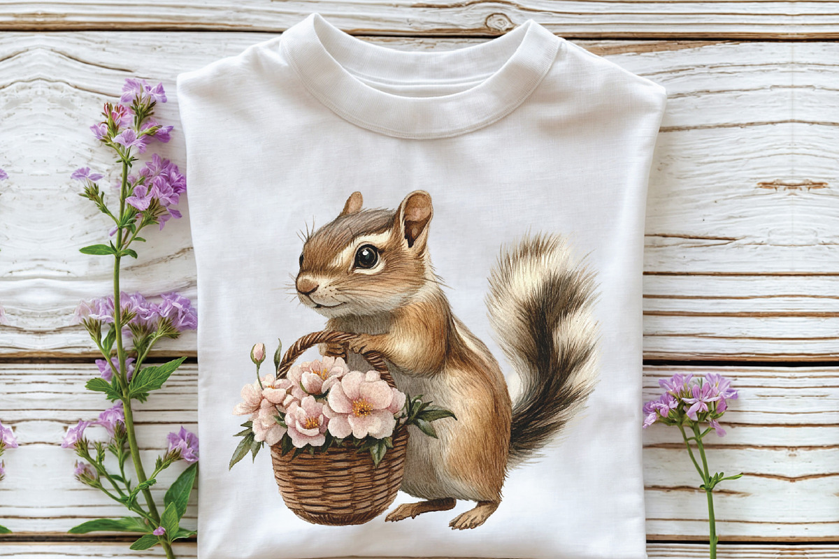 Summer Peony Animals Clipart, an Illustration by CraftArtStudio (Photo 3 of 6)