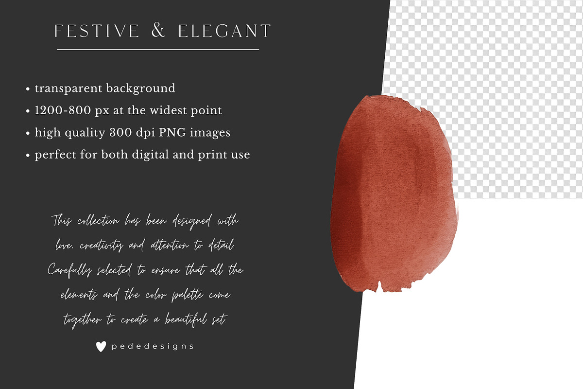 Elegant & Festive Collection, a Seasonal Illustration by PeDe Designs (Photo 23 of 31)