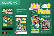 Kids Picnic Flyer Set, a Flyer Template by Annora Studio (Thumbnail 1 of 6)