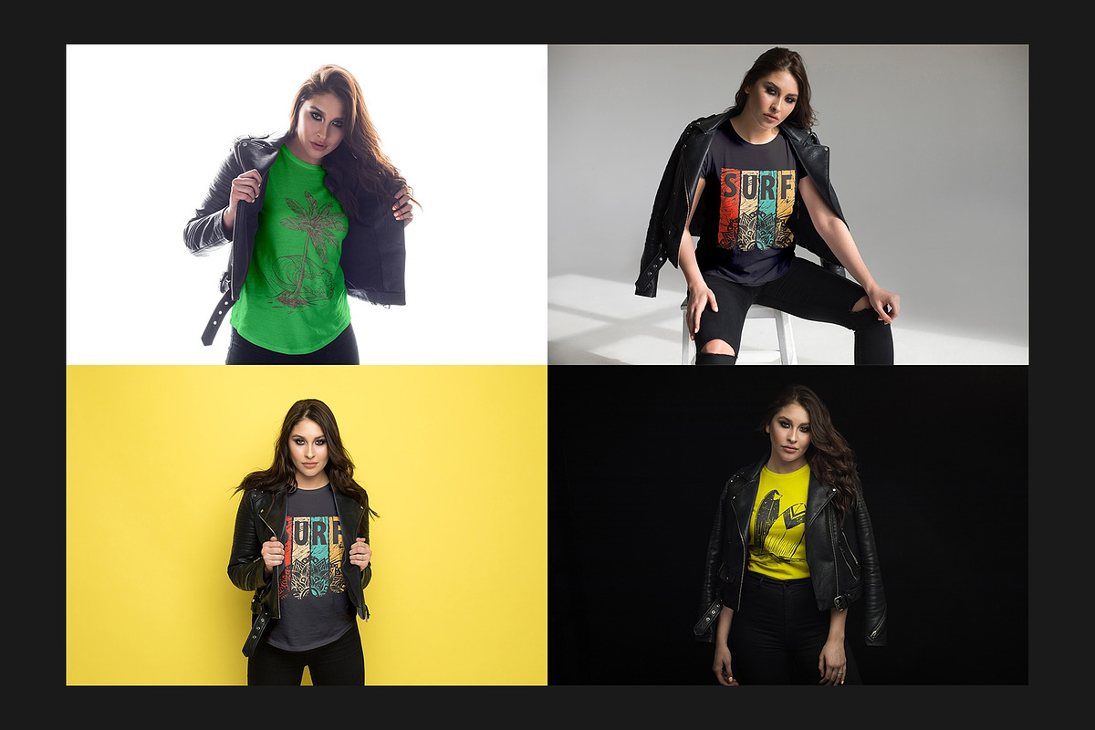 T-Shirt Mock-Up Set, a Shirt Mockup by Freeman Studio (Photo 6 of 15)
