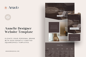 Annelie Squarespace Website Template