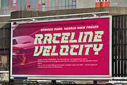 Strike Vortex Futuristic Racing, a Sans Serif Font by timelesstype.co (Thumbnail 13 of 15)