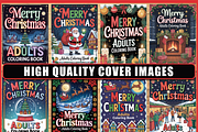 Adult Merry Christmas Coloring Pages, a Seasonal Illustration by Ink Gallery (Thumbnail 5 of 6)