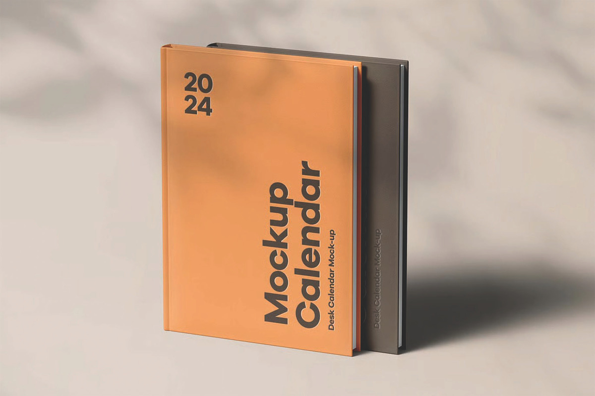 Calendar Book Cover Mockup, an Advertising Mockup by DesignRushMarket (Photo 8 of 13)