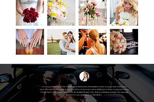 Wedding Planner One Page Theme