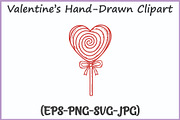 Valentines Doodle Clipart SVG Bundle, a Seasonal Illustration by Gfx Expert Team (Thumbnail 6 of 15)