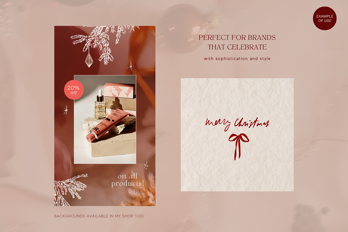 Christmas Illustrations + Lettering, a Seasonal Illustration by eclosque (Photo 5 of 34)