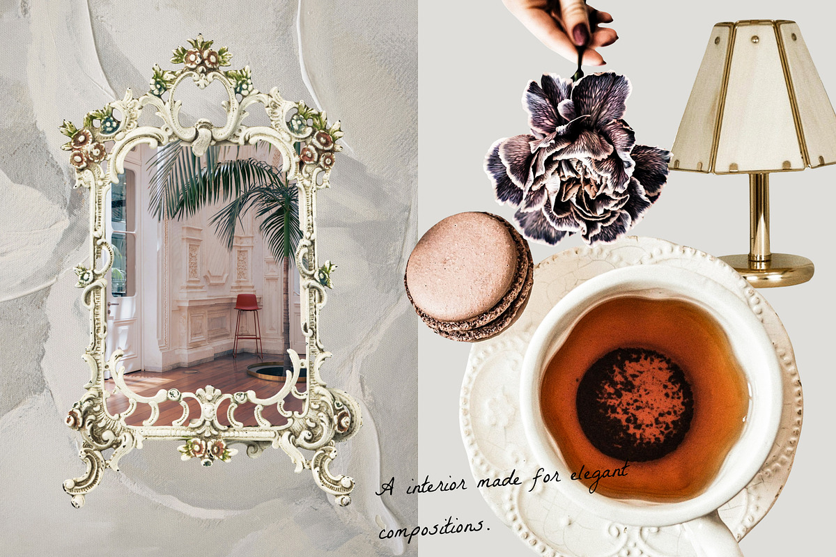 Romantic Maison: Porcelain Collage, an Object Graphic by Anzhelika (Photo 2 of 12)
