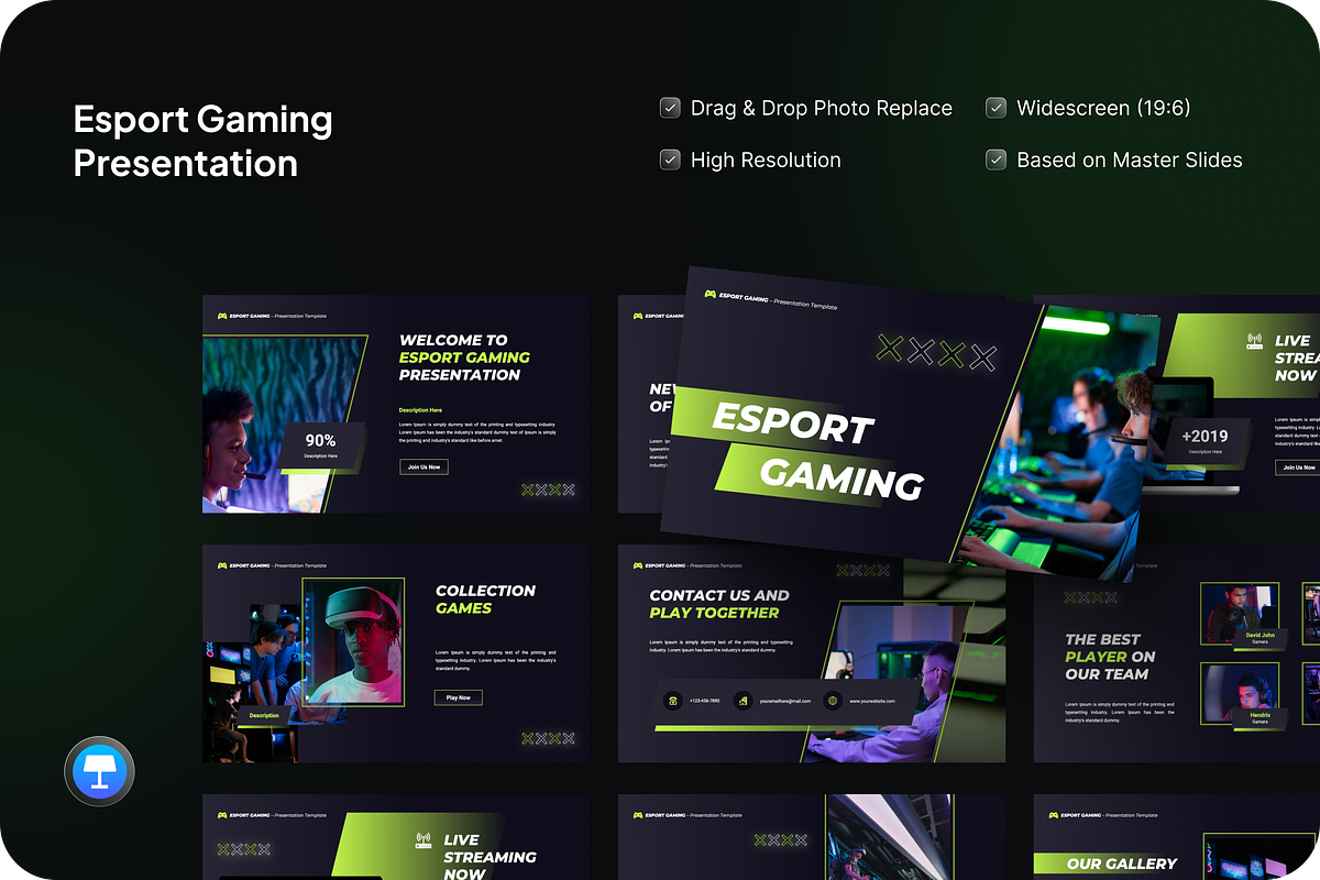 Esport Gaming Keynote, a Presentation Template by SquidPixey (Photo 1 of 7)