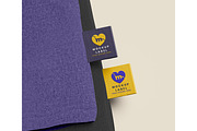 Fabric label embroidery mockup, a Shirt Mockup by mockupocka (Thumbnail 8 of 16)