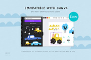 Cute Cars | Hand drawn clipart, a Transportation Illustration by Olia (Thumbnail 8 of 11)