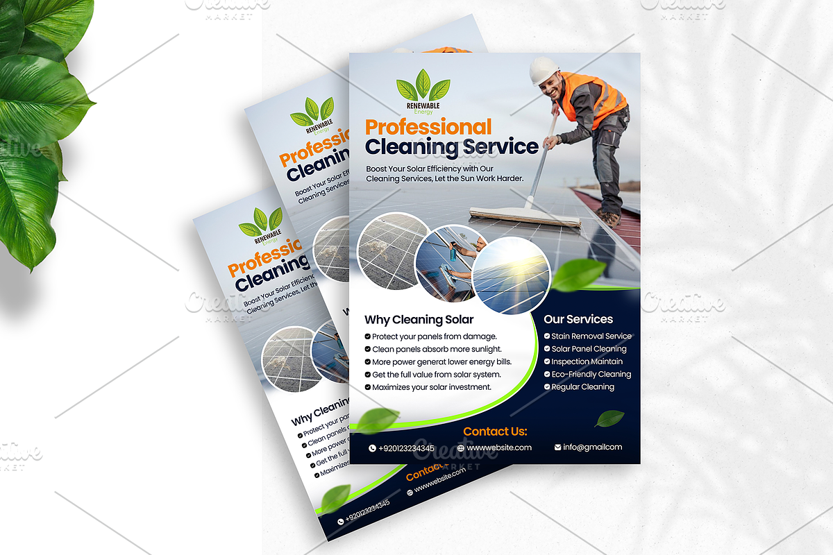 09 Solar Panel Flyer Template, a Flyer Template by aliakram (Photo 2 of 10)