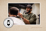 Barber shop round badges set, a Decorative Illustration by Tallina (Thumbnail 4 of 6)