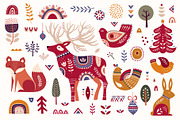 Scandinavian Christmas collection, an Animal Illustration by MoleskoStudio (Thumbnail 2 of 17)