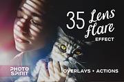 Lens Flare Effect Photoshop, an Action Add-On by PhotoSpirit (Thumbnail 1 of 9)
