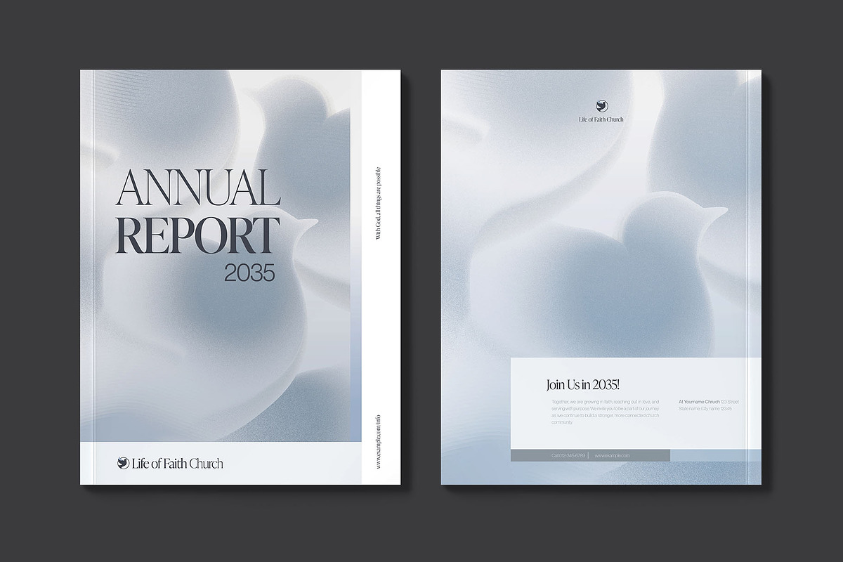 Church Annual Report Template, a Brochure Template by BrandPacks (Photo 5 of 6)