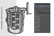 Engraving Ice Cream Illustration Set, an Illustration by RMPL.std (Thumbnail 2 of 4)
