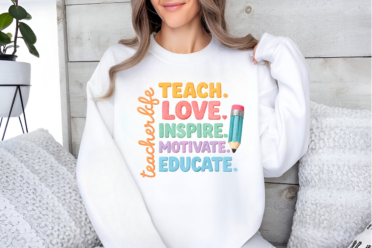 Teacher PNG, Teacher Sublimation PNG, an Illustration by GatewayDesign (Photo 5 of 6)