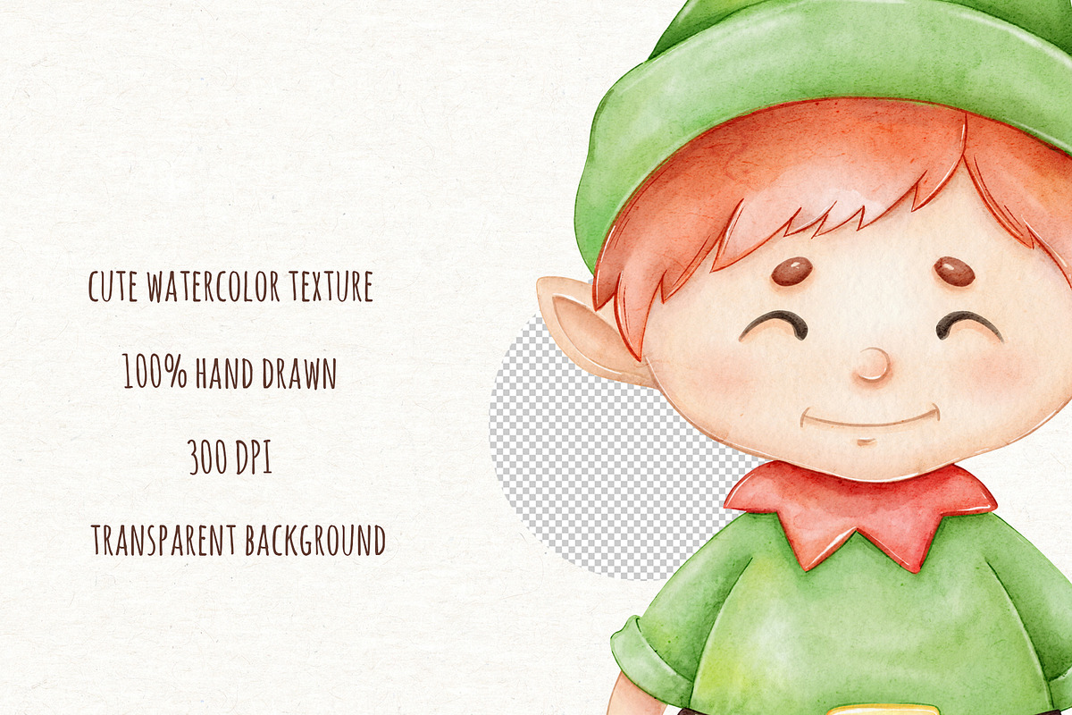 Christmas Watercolor Clipart Png, a Seasonal Illustration by ekossa_art (Photo 5 of 8)
