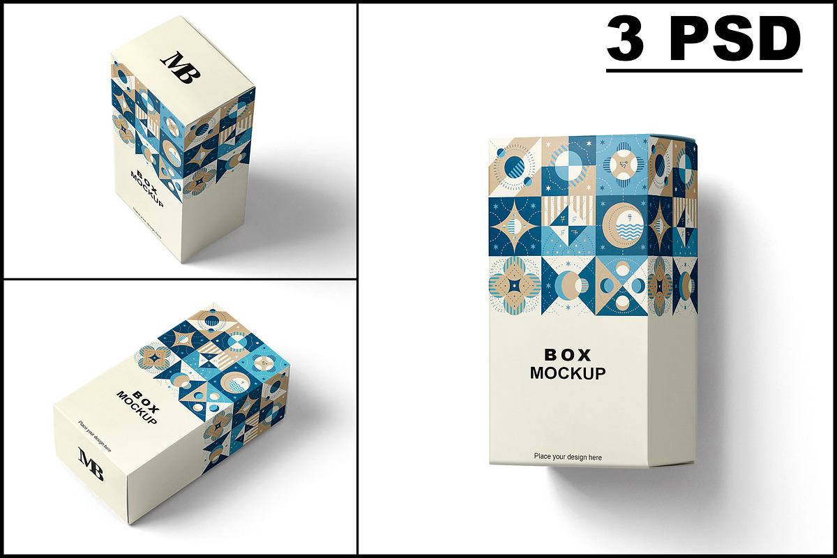 Box Mockup, a Household Mockup by mockupbuys (Photo 1 of 8)