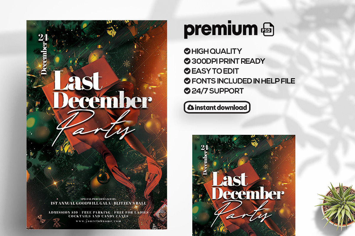 New Year & Christmas Bundle Flyers, a Flyer Template by Ronita Shkodra (Photo 5 of 7)
