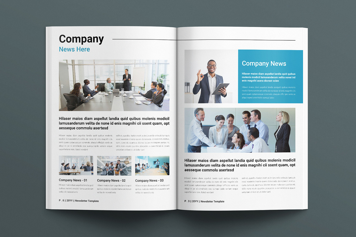 Newsletter Template, a Brochure Template by E-Type
