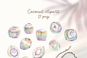 Coconut Beach Shop watercolor, a Food Illustration by Shabbypie (Thumbnail 5 of 9)