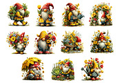 Spring Garden Gnome clipart, an Illustration by Dream Creation (Thumbnail 5 of 5)