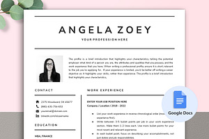 Google Docs Resume Template 02