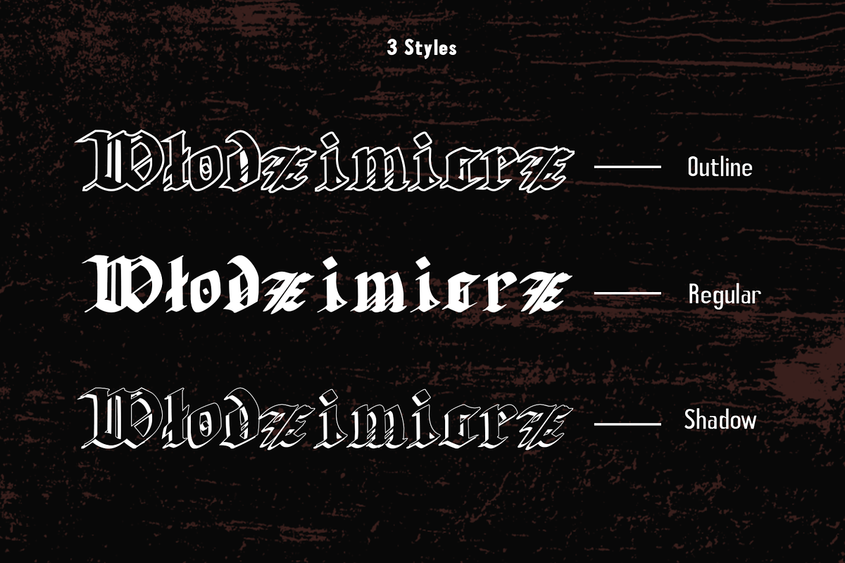 Groundage Gothic Blackletter, a Blackletter Font by Mofr 24 (Photo 3 of 10)