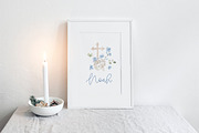 Watercolor Clipart - Holy BAPTISM, a Decorative Illustration by Beigetime (Thumbnail 6 of 14)