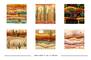 Desert Retro Art Style Patterns, a Pattern Graphic by karenfoleyphoto (Thumbnail 8 of 13)