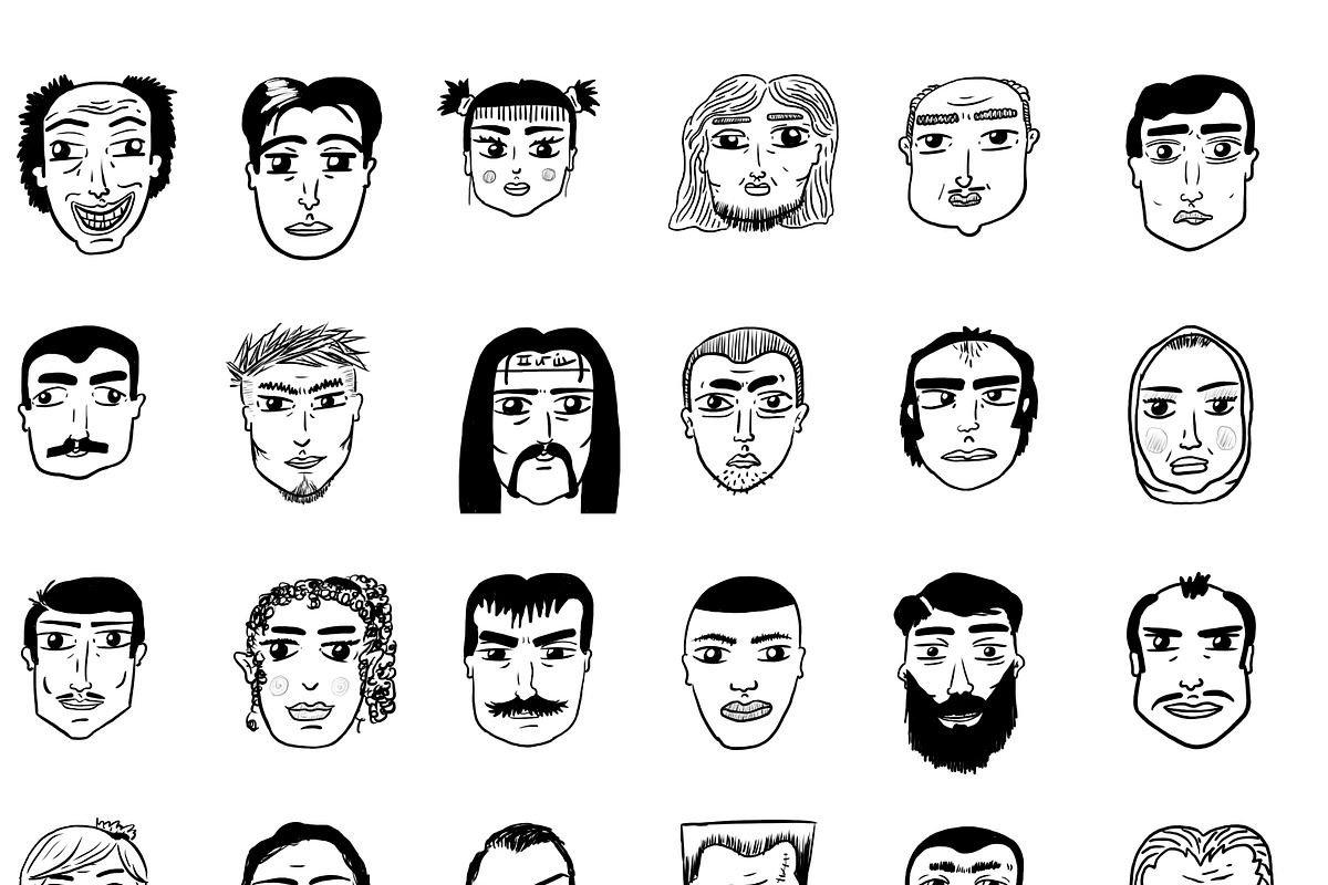 30 different faces
