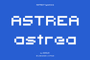Astrea - Pixel Font | Display & Text, a Sans Serif Font by Studio Siv (Thumbnail 1 of 8)