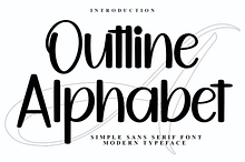 Outline Alphabet