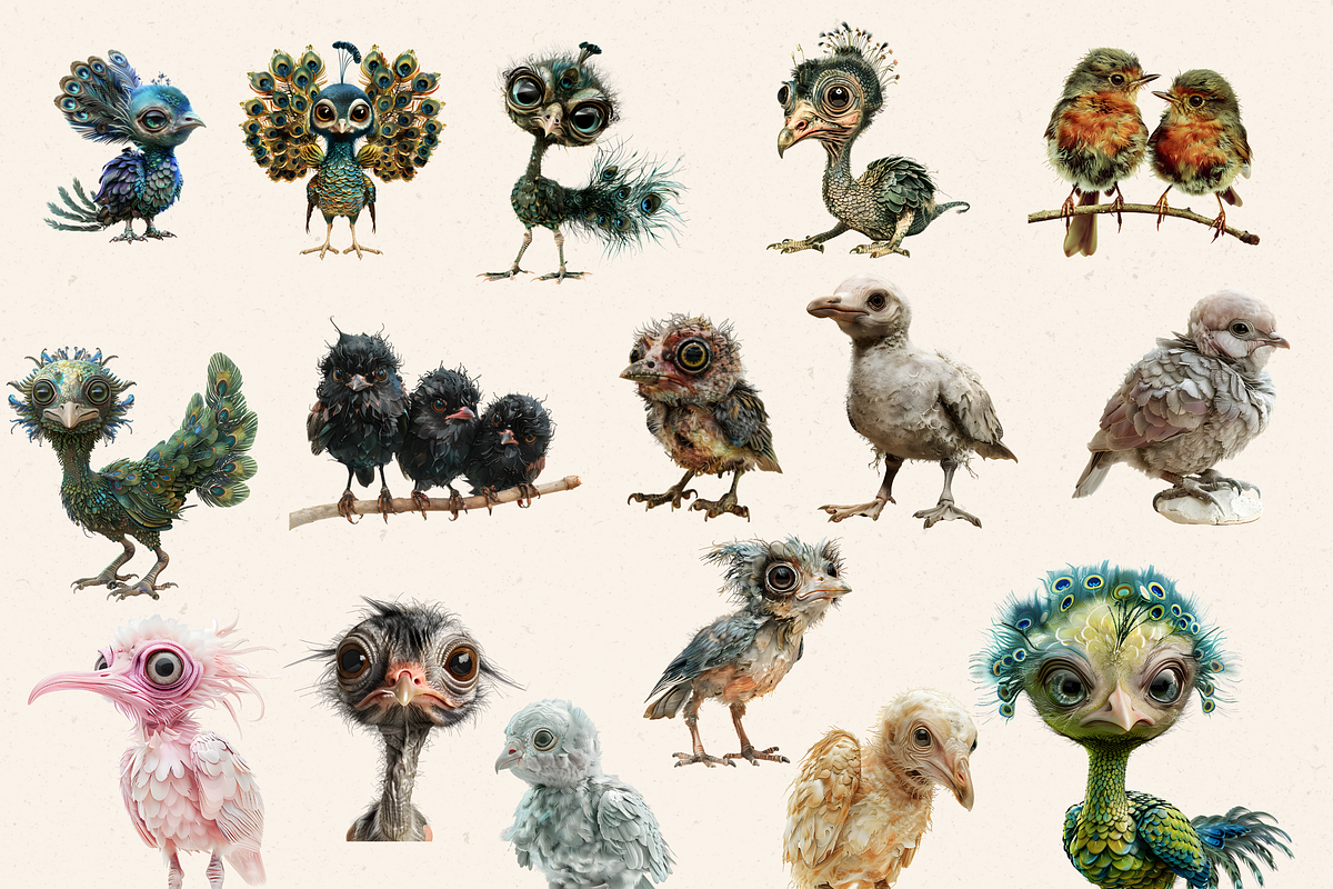 UGLY CUTIES BABY EDITION, an Animal Illustration by Daring Digies (Photo 3 of 10)