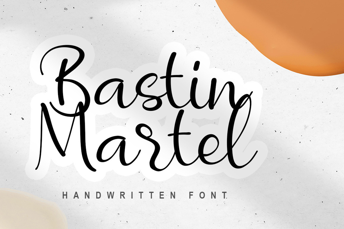 Bastin Martel - Handwritten Font, a Script Font by Fonteca