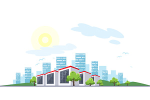 Clean electric energy concept, an Illustration by Things for designers